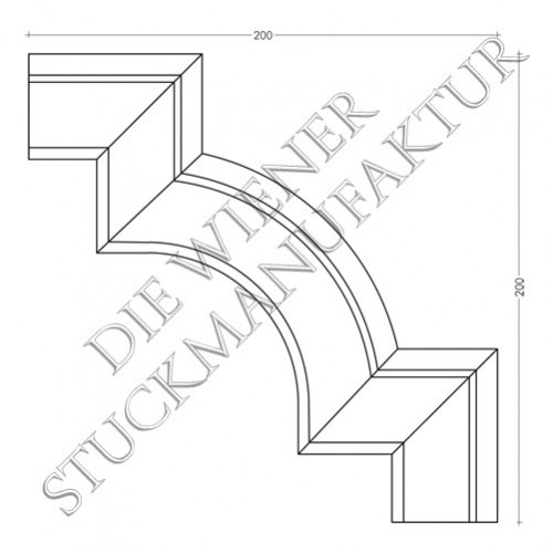 Ecke zu L0050-B 200/200mm