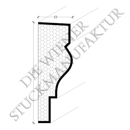 Fassadenprofil 155/53mm