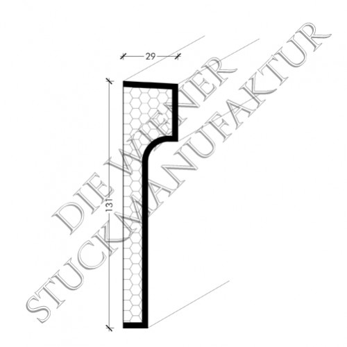 Fassadenprofil 131/29mm